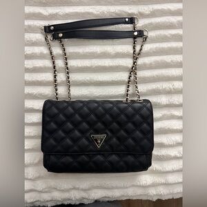 GUESS Quilted Black Crossbody Bag